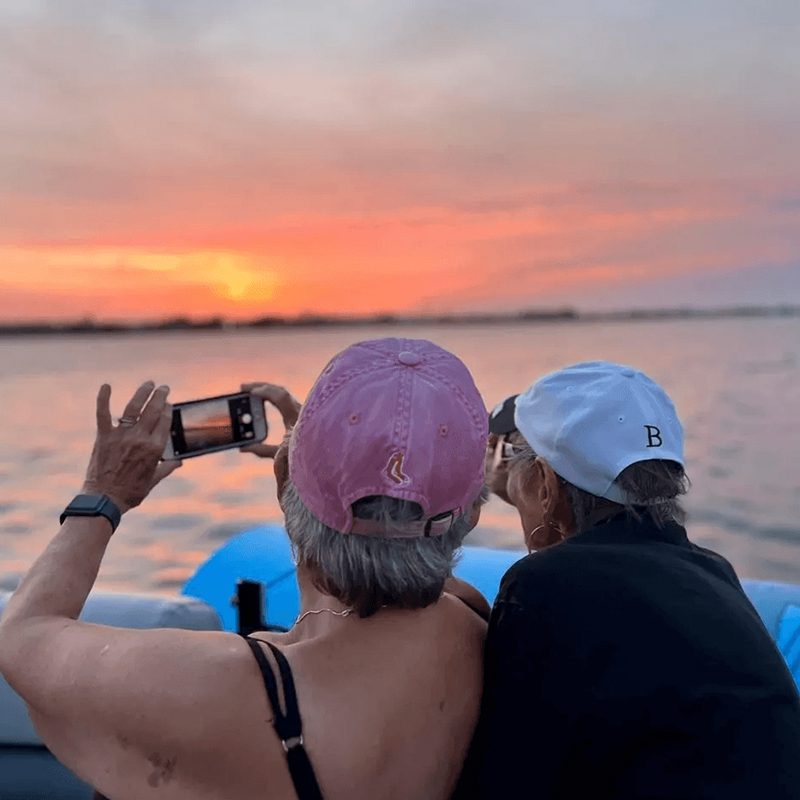 Sunset viewed from a boat trip