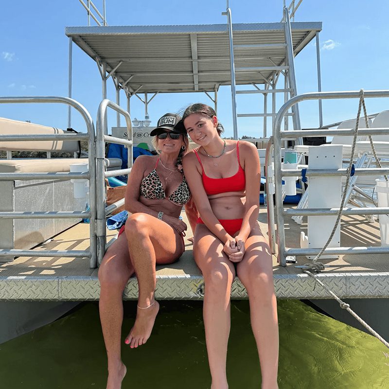 Sunny day on a boat deck
