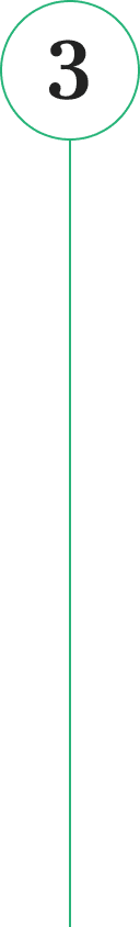 Simple number three graphic